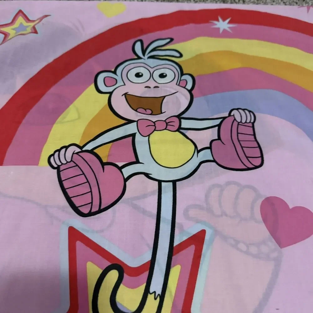 Vintage Dora The Explorer Monkey Boots Pillowcase Standard Graphics Both Side